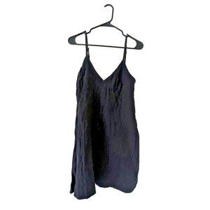 NWT Roxy Women Small 100% Cotton Black Gauzy Basic Strapless Beach Casual Romper